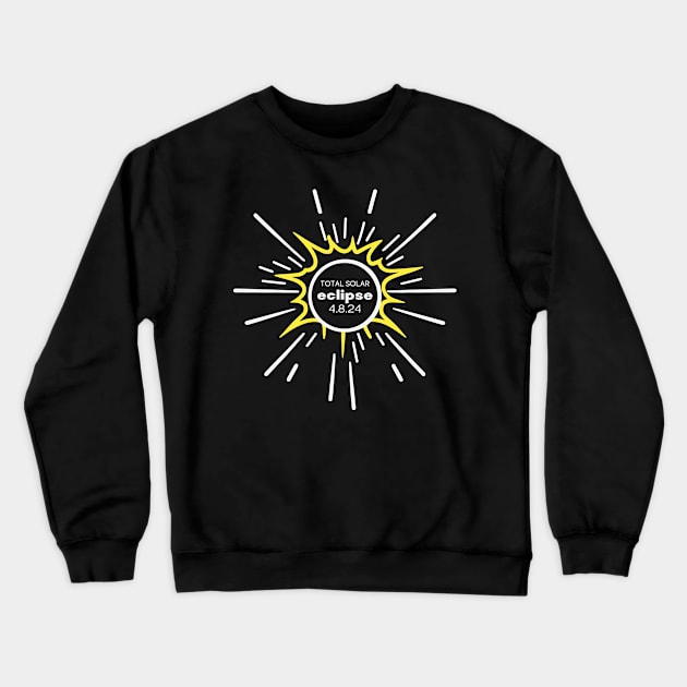 Total Solar Eclipse 2024 Crewneck Sweatshirt by Etopix